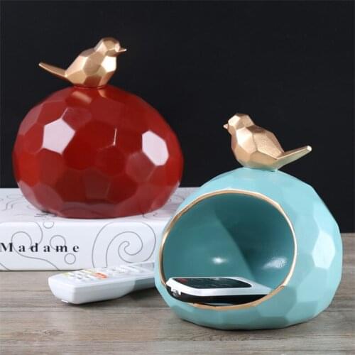 EUROPEAN STYLE BIRDS NEST ENTRANCE PORCH KEY STORAGE TRAY DECORATION AMERICAN LIVING ROOM REMOTE CONTROL FRUIT ITEM STORAGE BOX