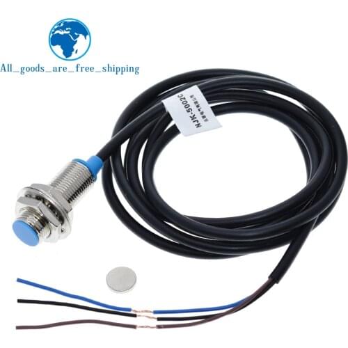 TZT NJK-5002C Hall Effect Sensor Proximity Switch NPN 3-Wires Normally Open + Magne for arduino