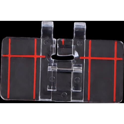 Sewing Tool Mini Clear Plastic Parallel Stitch Foot Presser for Multifunction Domestic Sewing Machine Parallel Stitch