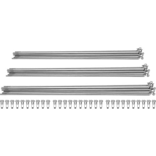 10PCS 14G Bicycle Spokes with Nipples Electric bike 143/168/193/220/245/270mm Stainless Steel Mountain Road Bicycle J Bend Spoke