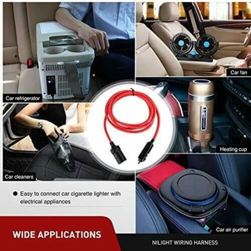 12V 24V 10A Car Cigarette Lighter Extension Cord 3.6M Socket Styling Charger Cable Female Socket Plug Car Accessories