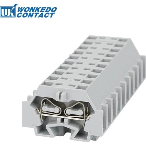 262-301 Mini Din Rail Crimp Terminal Block Connector DIN Mount Spring Cage Connection 10Pcs