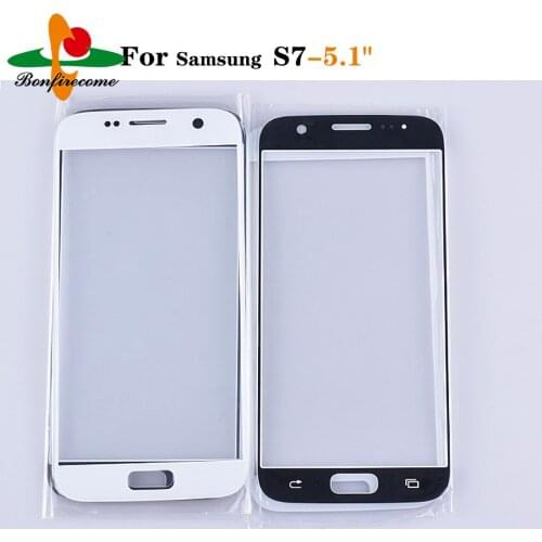 10Pcs\lot TouchScreen For Samsung Galaxy S6 G920 G920F / S7 G930 LCD display Outer Touch Panel Screen glass Lens Replacement