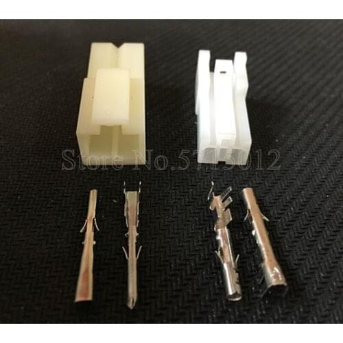 2 Hole 2mm Auto Socket Automotive Electrical Connector Plastic Plug