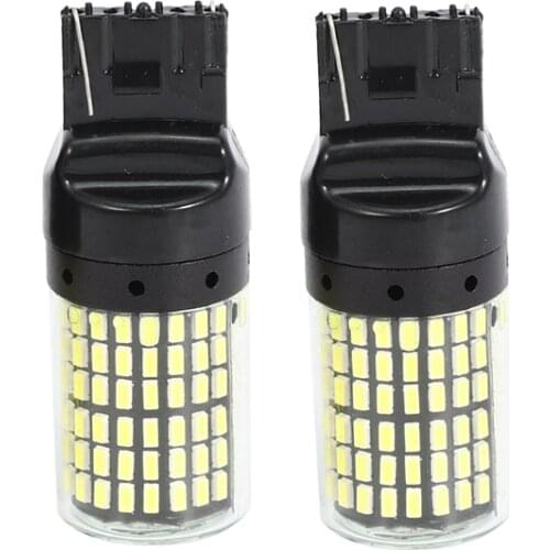 2Pcs Super Bright Canbus T20 7440 W21W Wy21W 144-Smd Reverse Light Turn Signal Light Error Free No Hyper Flash T20 7440 Led Bulb