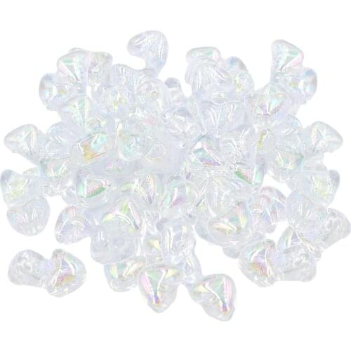 200pcs Heart Loose Beads DIY Bracelet Necklace Jewelry Making Supplies Kids