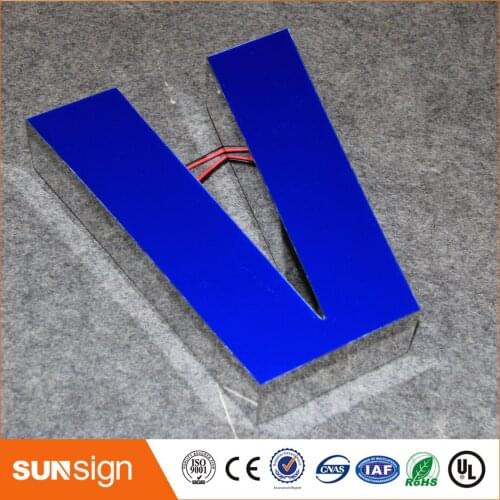 3D custom resin led letter frontlit channel letter for outdoor