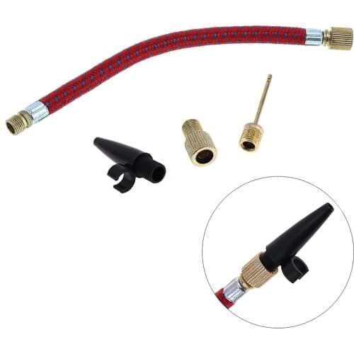 4pcs/lot Standard Size Airbed Nozzle Valve Air Hose Inflating Needles Pump Inflator Connector for Bicycle / Football / Airbed