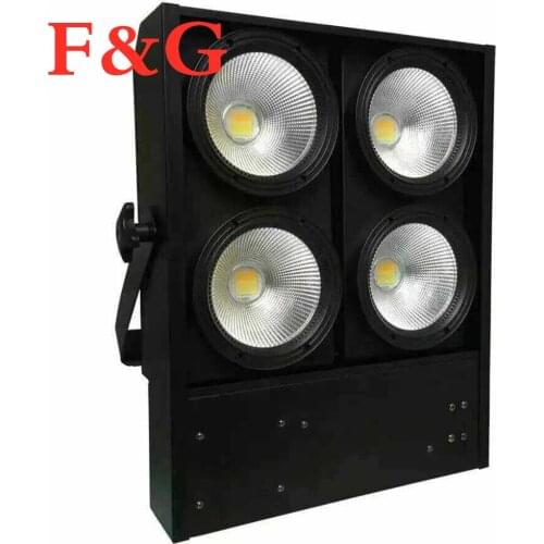 F&G 6 piezas Pro iluminación cuatro ojos visor Panel de fondo LED blanco cálido 4*100w COB LED ceñido al público luz