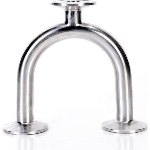 Free Shipping 1'' (25mm)OD50.5,Sanitary Tri-Clamp U-type Bend Pipe, 3 Way Tee Pipe Fittings,Stainless Steel SS304