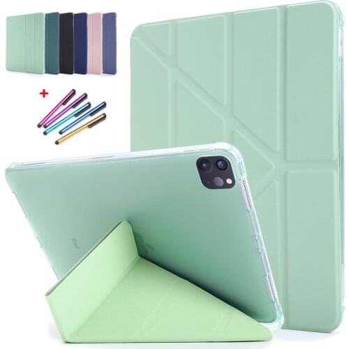 Coque for iPad Pro 12.9 2021 Case Smart Tablet for Funda iPad Pro 11 12 9 Case 2021 2020 Cover with Pencil Holder Stand Shell