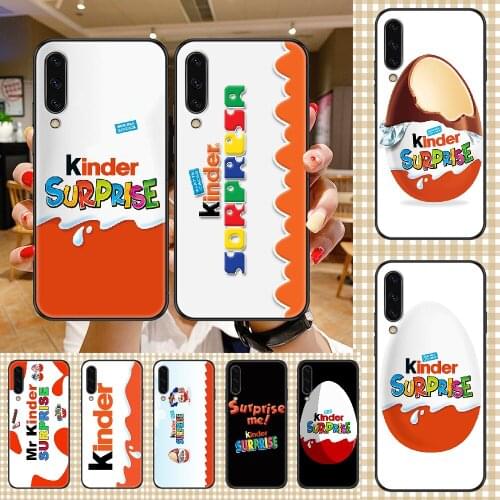 Funny surprise kinder Egg Phone case For Samsung Galaxy A 3 5 7 8 10 20 21 30 40 50 51 70 71 E S 2016 2018 4G black art coque