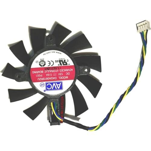 DASA0815R2U AVC graphics cooling fan for EVGA GTX550 GTX450 video card cooling