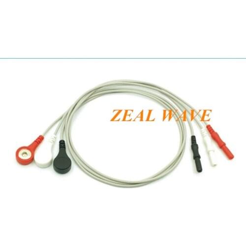 Dynamic Lead Cable HOLTER Three Lead Splitter Light Gray