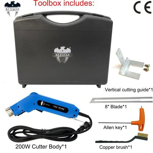 200 W Electric Foam Heat Wire Tool Grooving Cutter Blades Various Kit New Hand Hold Heating Knife Cutter Hot Cutter 20 Cm Blade