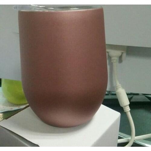 50 Swig Wine Cups Rose Gold Insulated Thermos Coffee Mug Vacuum Thermos Cup Travel Mug Swig Tumber 9OZ Egg Shaped cup Wine beer