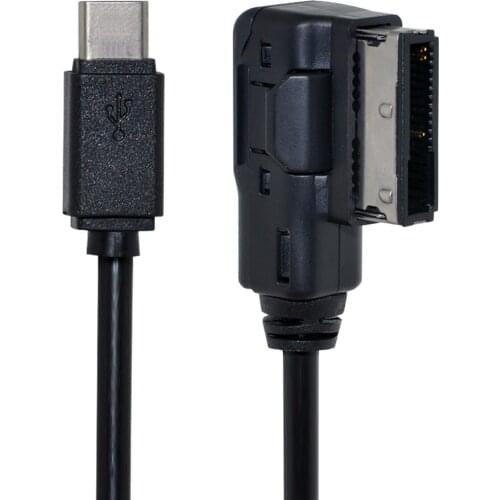 CY Media In AMI MDI USB-C USB 3.1 Type C Charge Adapter Cable For Car VW AUDI 2014 A4 A6 Q5 Q7 & for New Laptop & Chromebook