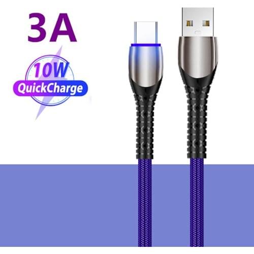 Type C Fast Cable Quick Charge 3.0 Cable Wire For Xiaomi Huawei Redmi Samsung S20 S9 S8 Android Mobile Phone Date Wire Cord