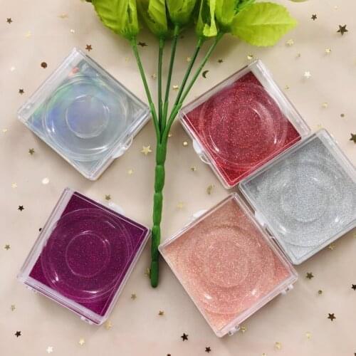 Square box custom package fit 25mm 27mm lashes wholesale price lashes boxes