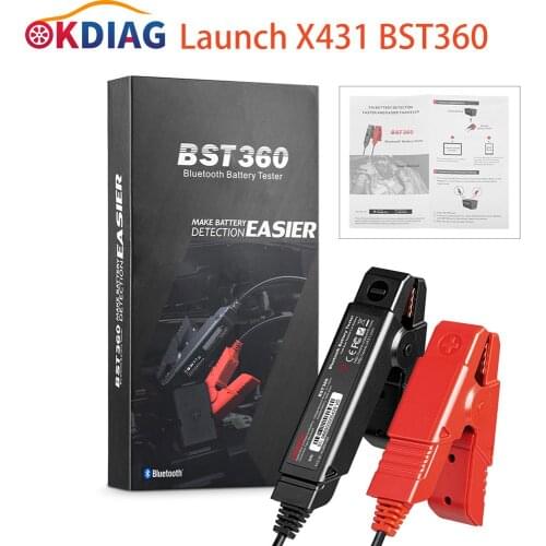Launch X431 BST360 Smart Battery Tester Clip Diagnostic Car Battery Scannner For X431 PRO GT, X-431 PRO V4.0, X-431 PRO3 V4.0