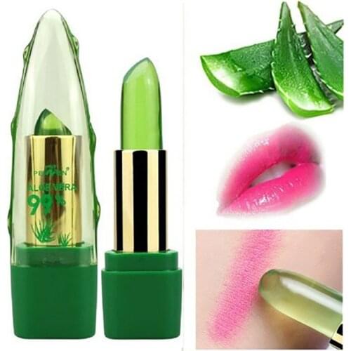 Color Changing Tinted Lip Balm New Womens Fashion Lipstick Aloe Vera Lipstick Moisturizing Long Lasting Lipstick Dropshipping