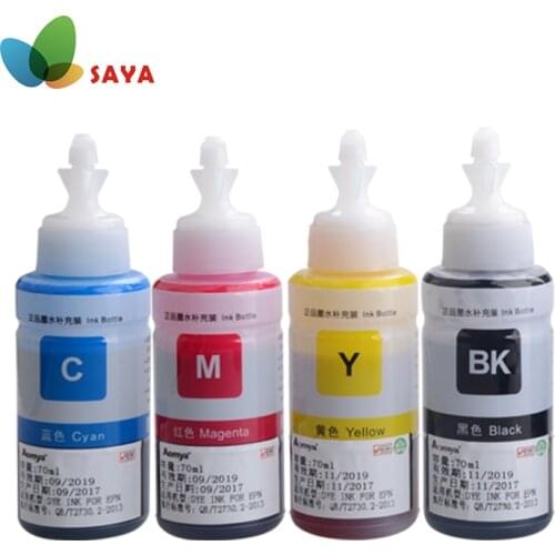 Dye Refill Ink kit for Epson L100 L110 L120 L132 L210 L222 L300 L312 L355 L350 L362 L366 L550 L555 L566 printer ship from Russia
