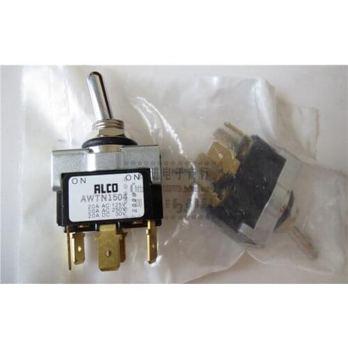 Original new 100% AWTN1504 button switch 20A250V 6pin 2gear rocker rocking head power switch