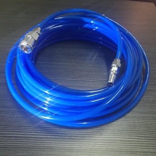 Blue PU 5 10 15 20 meter 8mm x 5mm Polyurethane Air Compressor Hose Tube Flexible 8*5 MM Air Tool With Connector SP20+PP20