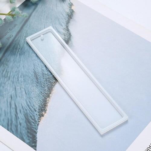 Rectangle Silicone Bookmark Mold DIY Bookmark Mould Resin Jewelry Mold Transparent Craft Silicone Epoxy DIY Making Q4V3