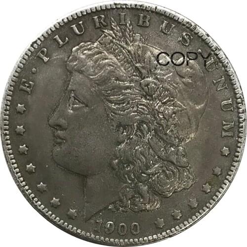 Untied States of America 1900 o 1 One Dollar Morgan Dollars Cupronickel Silver Plated Copy Coins
