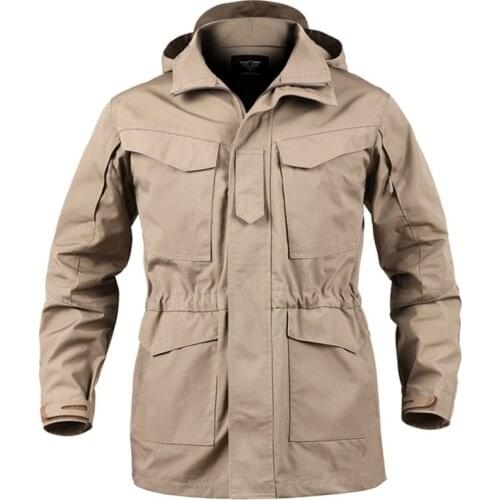 TANG Jacket Trench Coats Hoodie Casaco Masculino Windbreaker Men Tactical Jacket New Spring Autumn US Army M65 Military Field