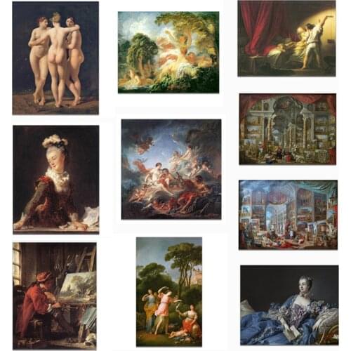 Vintage Nordic Classical Poster Canvas Print Painting Wall Art Living Room Home Decoration