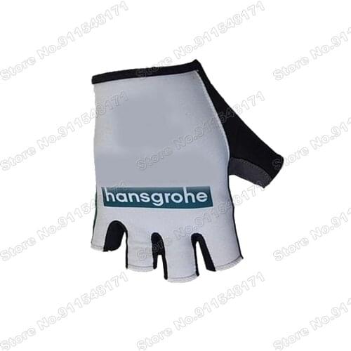 2021 Boraful Hansgrohe Team Cycling Gloves Men Bicycle Gel Half Finger Glove One Pair Size M-XL Guante Ciclismo Gant cyclisme