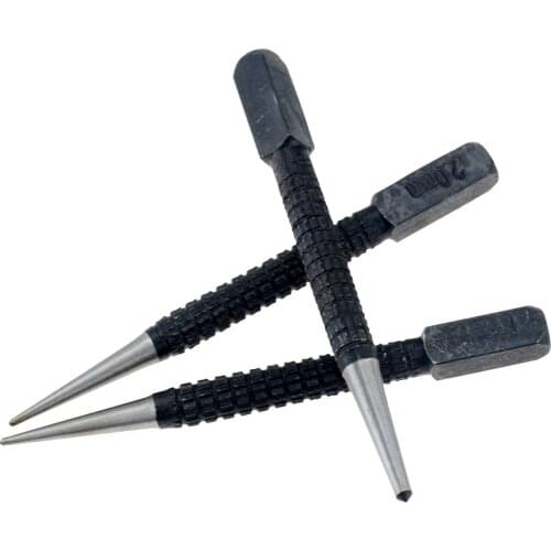 3PCS Non-Slip Center Pin Punch Set 3/32" High-carbon Steel Center Punch For Alloy Steel Metal Wood Drilling Tool 1.5mm 2mm 3mm