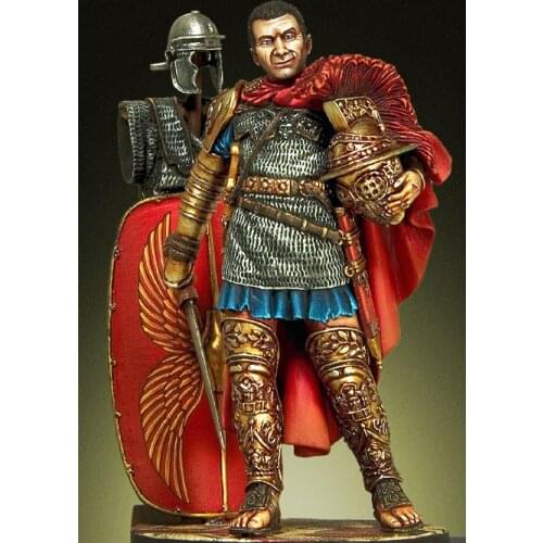 54mm ancient Knight stand (with base ) Resin figure Model kits Miniature gk Unassembly Unpainted