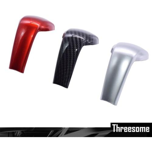 ABS Carbon Fibre Black Silver Gears Trim Cover for Mazda CX3 CX-4 CX-5 2016 2017 Cx-3 Car Styling