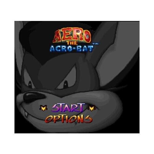 Aero the Acro-Bat 16 bit Big Gray Game Card For USA NTSC Game Player