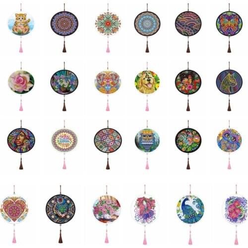 5D DIY Special Shape Diamond Painting Tassels Pendant Animal Flower Painting Wall Decoration Mural Embroidery Cross Stitch Kits