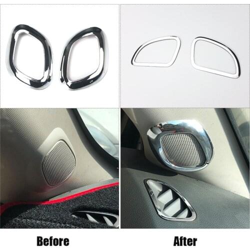Car Accessories Tweeter Audio Speaker Horn Audio Air Vent Decoration Trim Sticker For Chevrolet Holden Cruze 2009-2015