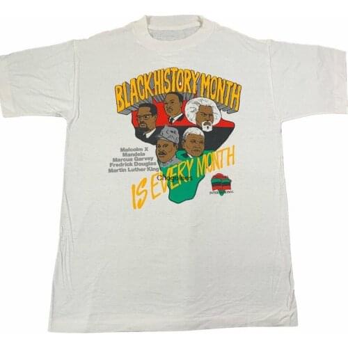 Black History Month T Shirt Funny Cotton Tee Vintage Gift For Men