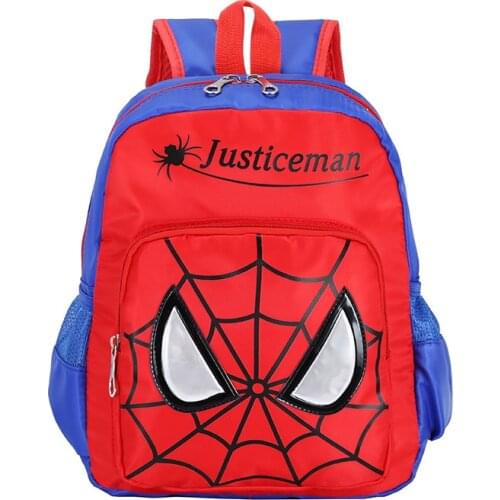 MARVEL Spiderman Kids School Bag 3-7 years old nylon Waterproof Kindergarten Schoolbag Backpack for Boys