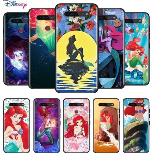 Disney Cartoon Animation The Little Mermaid For LG G8 G8S G8X V30 V30S V40 V50 V50S V60 Q60 ThinQ 5G TPU Silicone Phone Case