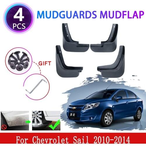 For Chevrolet Sail 2010 2011 2012 2013 2014 Mudguards Mudflaps Fender Mud Flap Splash Guards Protect Exterior Wheel Accessories