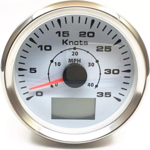 85mm GPS Speedometer Odometer 35Knots Marine GPS Speed Gauge 40MPH Speed Indicators with Backlight fit Boat Car