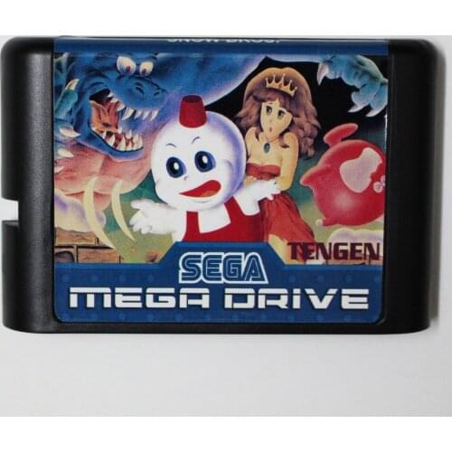 Snow brothes Game cartridge 16 bit Game card for MegaDrive / Genesis system Drop shipping