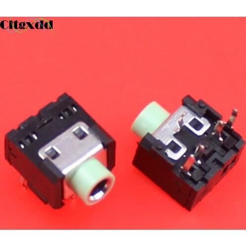 Cltgxdd Au-033 Headphone Jack Connectors 3.5mm Female earhone socket interface 5 Pin with Column DIP