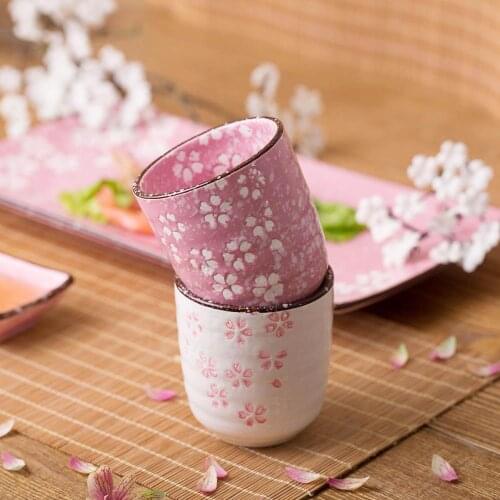 OTHERHOUSE Ceramic Cup Tea Coffee Cup Tumbler Water Cups Juice Milk Cups Cafe Portable Drinkware Mug Japanese Style