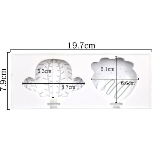 Strawberry Cactus Ice Cream Mould Silicone Chocolate Mold Creative Cake Mold