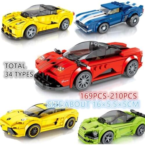 Mould King Speed Champions Technic City Assemble Autos Model Building Blocks Supercar City Racing Car Bricks Toys For Children