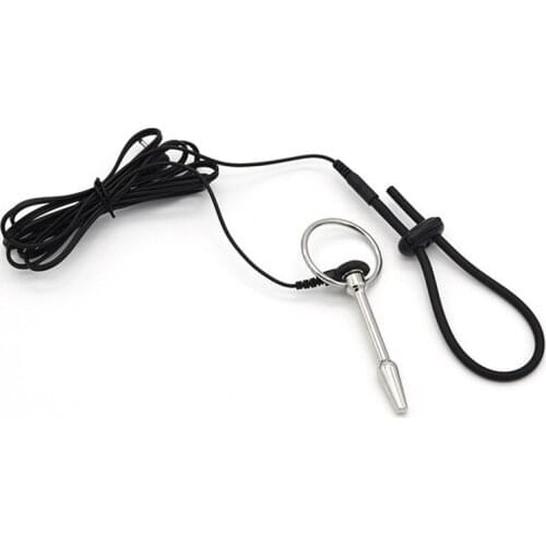 Electro Shock Metal Penis Plug Penis Ring Sounds Urethral Torturing Penis Sex Toys For Man